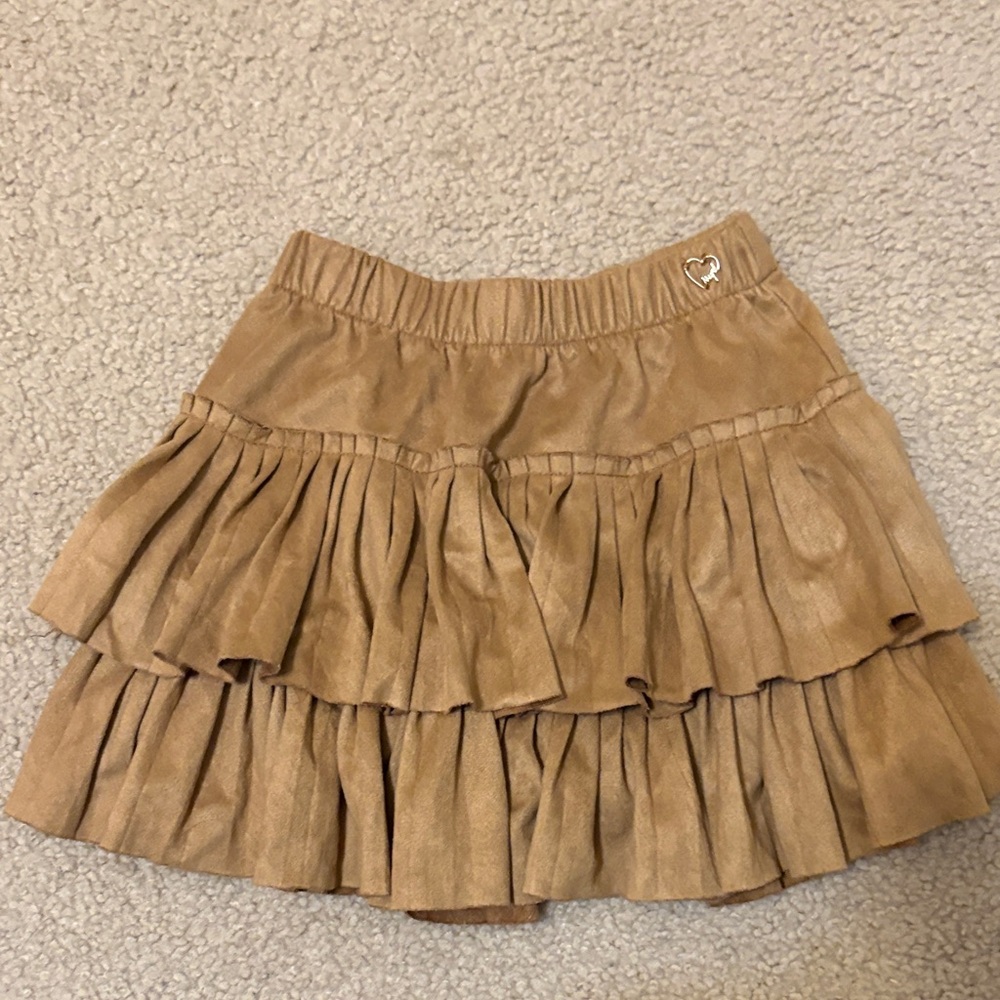 Mayoral Tan Layered Mini Skirt